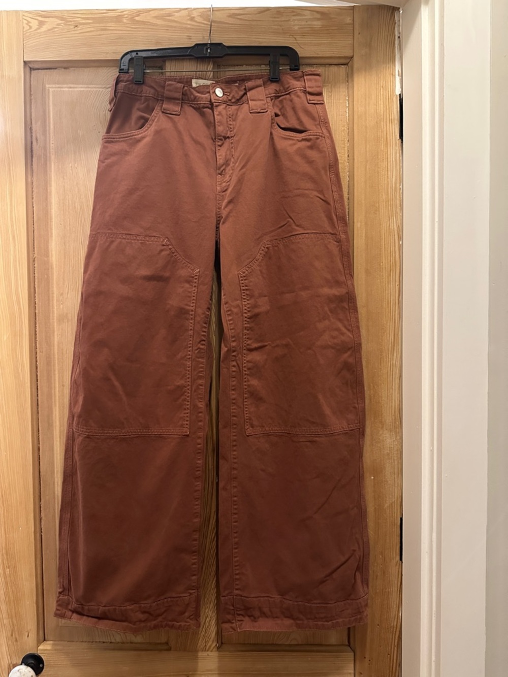 Pilcro Rust-Colored High-Rise Pants
